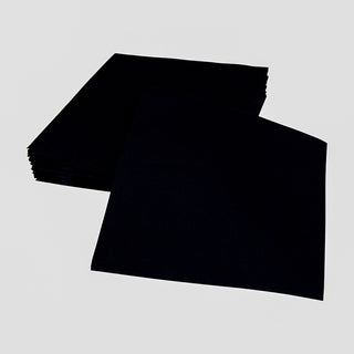Paper Linen Black Napkin Solid Airlaid Cocktail-15 In