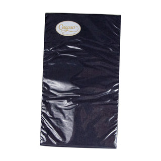 Paper Linen Black Guest Towels Solid Airlaid - 12 In