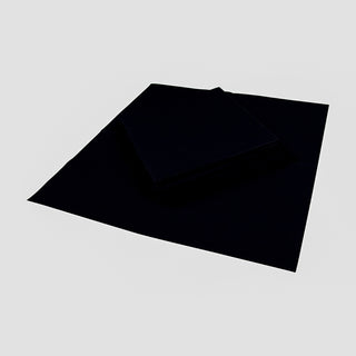 Caspari Paper Linen Black Napkin Solid Airlaid Cocktail-15 In 102CG