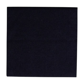 Caspari Paper Linen Black Napkin Solid Airlaid Cocktail-15 In 102CG
