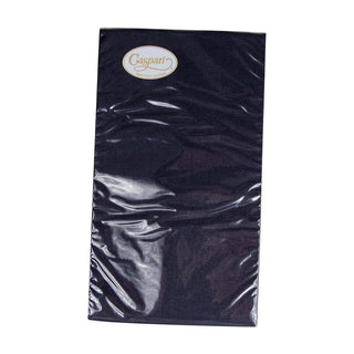 Caspari Paper Linen Black Guest Towels Solid Airlaid - 12 In 102GG