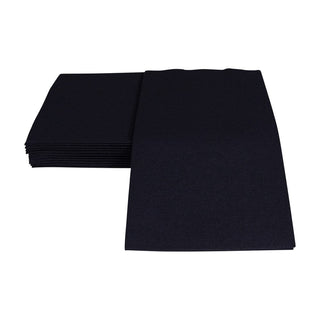Caspari Paper Linen Black Guest Towels Solid Airlaid - 12 In 102GG