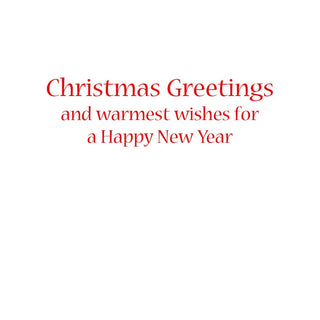 Caspari Holly And Berry Wreath With Red Bow Mini Boxed Christmas Cards - 16 Christmas Cards & 16 Envelopes 103002