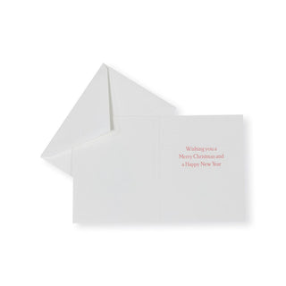 Caspari Happy Christmas Tree Mini Boxed Christmas Cards - 16 Christmas Cards & 16 Envelopes 103008