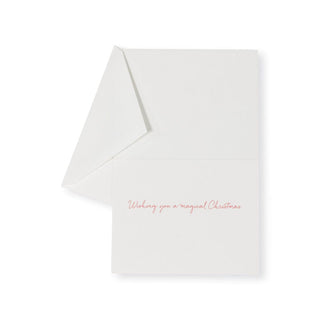 Caspari Santa Riding A Polar Bear Mini Boxed Christmas Cards - 16 Christmas Cards & 16 Envelopes 103015