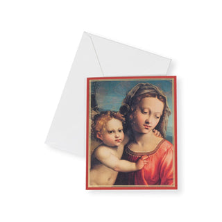 Caspari Madonna And Child With Saint John Mini Boxed Christmas Cards - 16 Christmas Cards & 16 Envelopes 103024