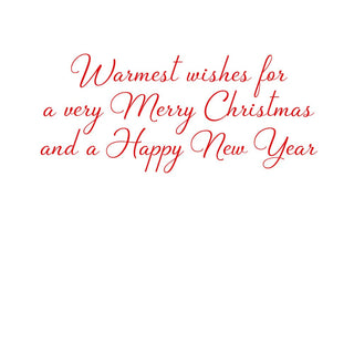 Caspari House With Wreaths On Fence Small Boxed Christmas Cards - includes 15 cards & envelopes 103111