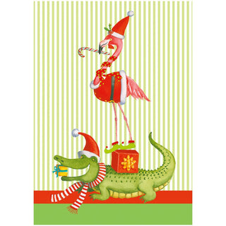 Caspari Zooey Christmas Small Boxed Christmas Cards - 16 Christmas Cards & 16 Envelopes 103116