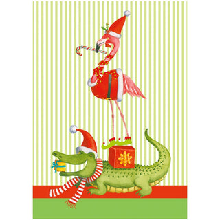Caspari Zooey Christmas Small Boxed Christmas Cards - includes 15 cards & envelopes 103116