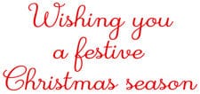 Caspari Christmas Cheer with Santa & Reindeer Small Boxed Christmas Cards - includes 15 cards & envelopes 103118