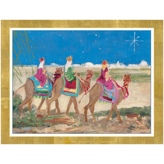 Caspari Journey Of The Three Kings Boxed Christmas Cards - 16 Christmas Cards & 16 Envelopes 103221