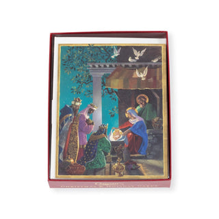 Caspari Gifts Of The Three Kings Boxed Christmas Cards - 16 Christmas Cards & 16 Envelopes 103223