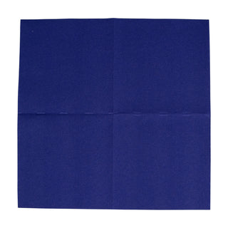 Paper Linen Navy Blue Napkin Solid Airlaid Cocktail-15 In