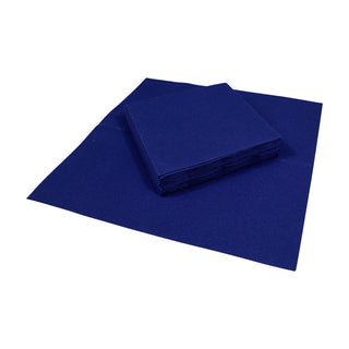 Paper Linen Navy Blue Napkin Solid Airlaid Cocktail-15 In