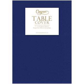 Caspari Paper Linen Navy Blue Solid Airlaid Tablecover 5.2'X8.2 103TCL