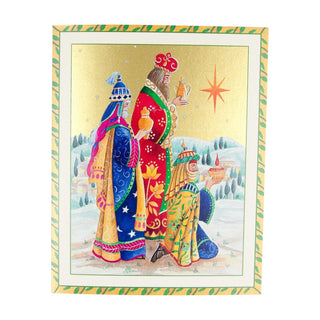 Caspari Three Wise Men A-Size Boxed Christmas Cards - 15 Cards And Envelopes 104003