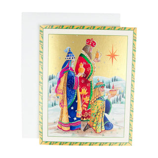 Caspari Three Wise Men A-Size Boxed Christmas Cards - 15 Cards And Envelopes 104003