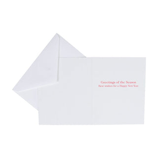 Caspari Holly Sprig Petite Boxed Christmas Cards - includes 15 cards & envelopes 104005