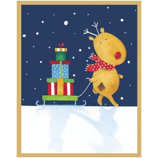 Caspari Ursli  Petite Boxed Christmas Cards - includes 15 cards & envelopes 104012