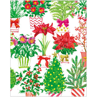 Caspari Christmas Flower Market Petite Boxed Christmas Cards - includes 15 cards & envelopes 104017