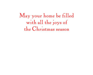 Caspari Decorated Living Room Classic Boxed Christmas Cards - includes 15 cards & envelopes 104211