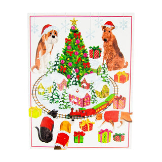 Personalization by Caspari Pets With Model Train Personalized Christmas Cards 104220PG