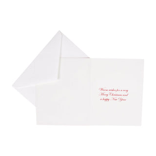 Caspari Reindeer Embossed Large Boxed Christmas Cards - includes 10 Boxed Christmas Cards 104309