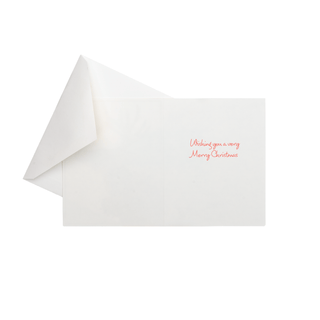 Caspari Deer And Cardinal Petite Boxed Christmas Cards - includes 15 cards & envelopes 105001