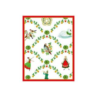 Caspari On The Twelfth Day Petite Boxed Christmas Cards - includes 15 cards & envelopes 105008