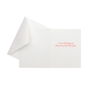 Caspari Cardinal And Evergreen Petite Boxed Christmas Cards - includes 15 cards & envelopes 105009