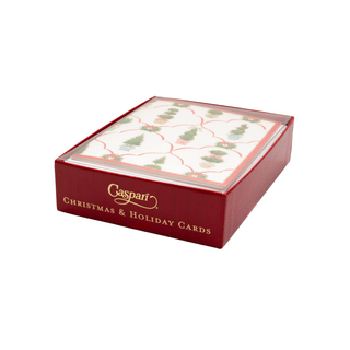 Caspari Petit Jardin De Noel Petite Boxed Christmas Cards - includes 15 cards & envelopes 105010