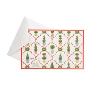 Caspari Petit Jardin De Noel Petite Boxed Christmas Cards - includes 15 cards & envelopes 105010