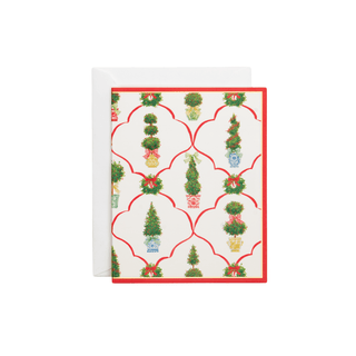 Caspari Petit Jardin De Noel Petite Boxed Christmas Cards - includes 15 cards & envelopes 105010