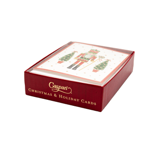 Caspari Lollipop Nutcracker Petite Boxed Christmas Cards - includes 15 cards & envelopes 105011