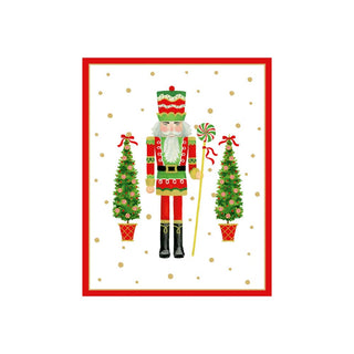 Caspari Lollipop Nutcracker Petite Boxed Christmas Cards - includes 15 cards & envelopes 105011