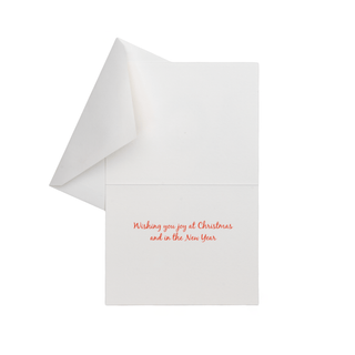 Caspari Joy Peppermint Garland Petite Boxed Christmas Cards - includes 15 cards & envelopes 105013