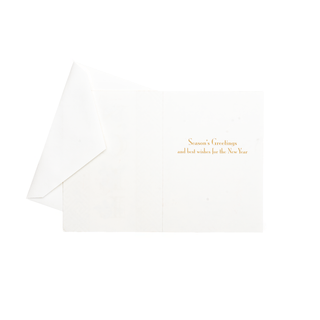 Caspari Botanical Noel And Fretwork Small Boxed Christmas Cards - includes 15 cards & envelopes 105109