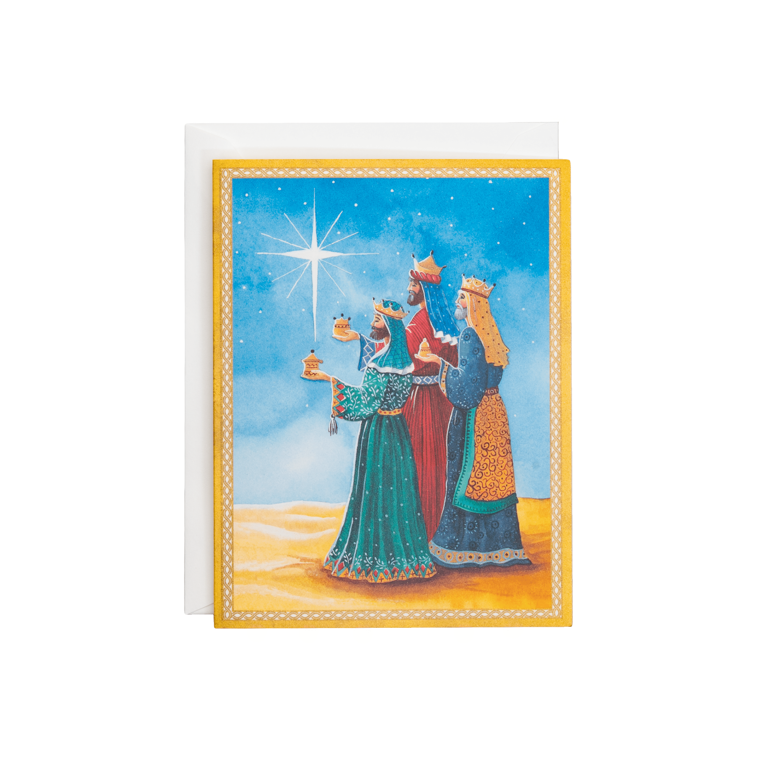 Set Regalo Di Biglietti Di Natale We Three Kings, 20 Carte Con Buste, Lusso, Con Scritta Di Auguri