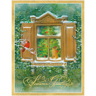 Caspari WINTRY WINDOW VIEW CMAS C SIZE 15 IN 105205