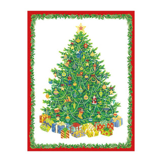 Caspari Christmas Tree Classic Boxed Christmas Cards - includes 15 cards & envelopes 105208