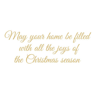 Caspari Golden Christmas Tree And Staircase Classic Boxed Christmas Cards - includes 15 cards & envelopes 105213