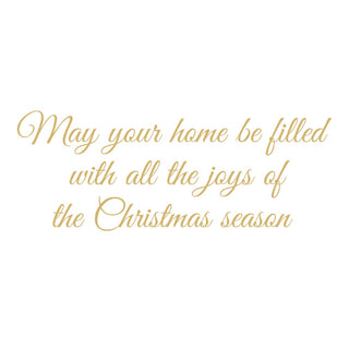 Caspari Golden Christmas Tree And Staircase Classic Boxed Christmas Cards - includes 15 cards & envelopes 105213