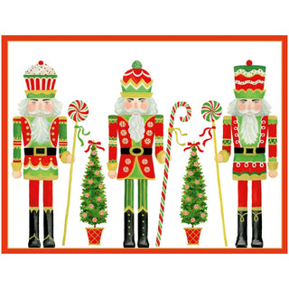 Caspari Row Of Nutcrackers Boxed Christmas Cards - includes 15 Boxed Christmas Cards 105216