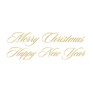 Caspari Holly Sprig Marbled Foil Classic Boxed Christmas Cards - includes 10 cards & envelopes 105217