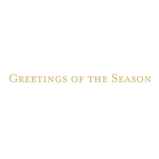 Caspari Reindeer Tartan Foil Classic Boxed Christmas Cards - includes 10 cards & envelopes 105219