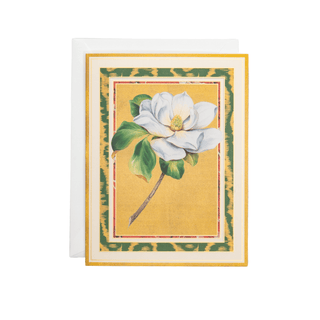 Caspari Magnolia Bloom Large Boxed Christmas Cards - includes 15 Boxed Christmas Cards 105305