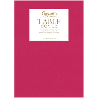 Caspari Paper Linen Fuchsia Solid Airlaid Tablecover 5.2'X8.2 106TCL