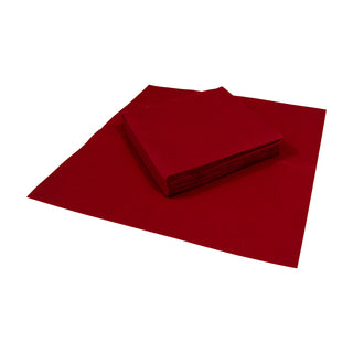 Paper Linen Cranberry Napkin Solid Airlaid Cocktail-15 In