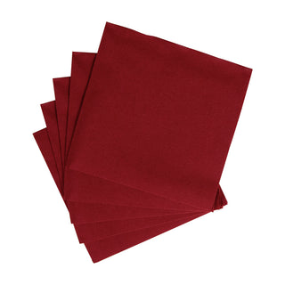 Caspari Paper Linen Cranberry Napkin Solid Airlaid Cocktail-15 In 108CG