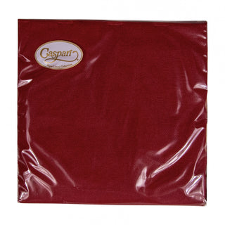 Caspari Paper Linen Cranberry Napkin Solid Airlaid Cocktail-15 In 108CG